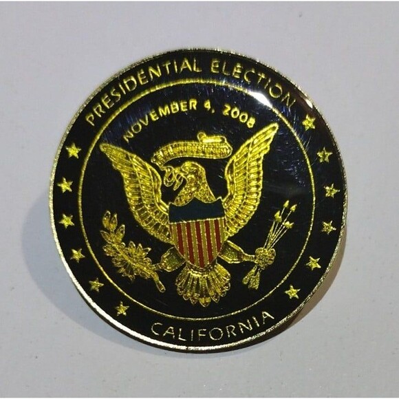 Presidential Election Pin - California - 2008 - Picture 3 of 3